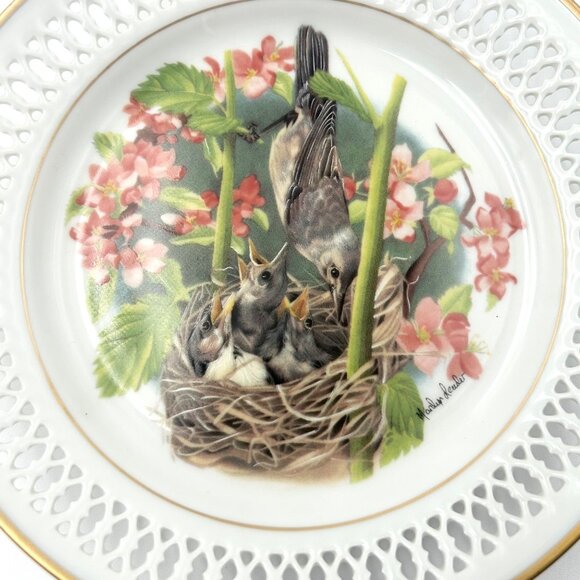 B&G "The Fledglings" Limited Edition Decorative Bird Plate Signed Marilyn Leader - Picture 8 of 8